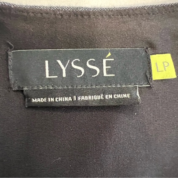 Lyssé Pull On Black Weave Knee Length Skirt High Quality Stretch Large Petite - Picture 3 of 10